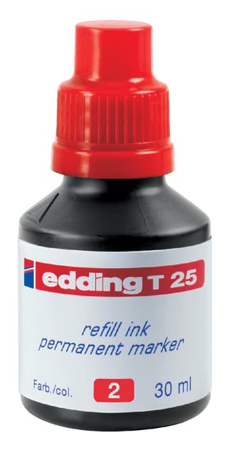Viltstiftinkt edding T25 rood