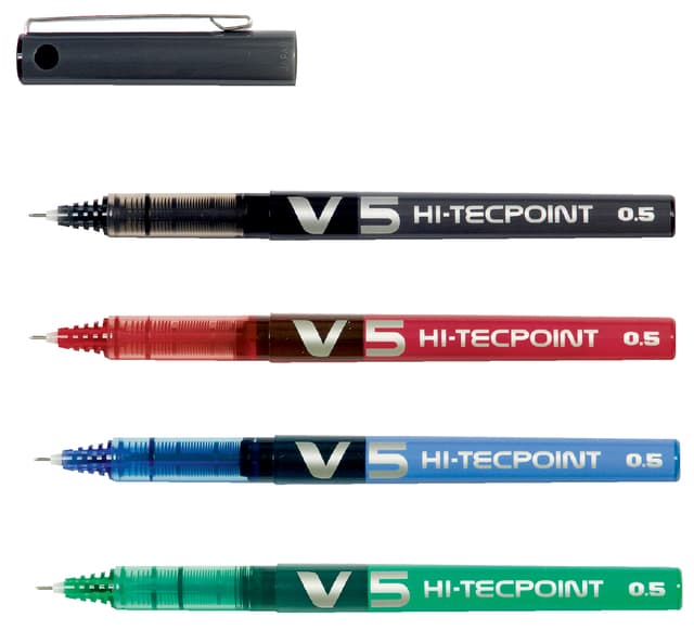 Rollerpen PILOT Hi-Tecpoint V5 fijn rood 2