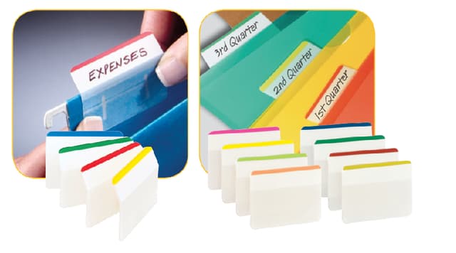 Indextabs Post-it 686A1 38x50.8mm strong gebogen assorti 24 tabs 4