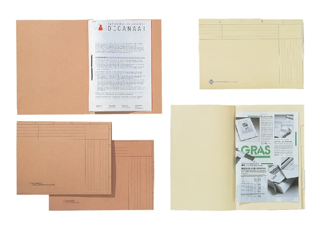 Binnenmap Djois folio met snelhechter 300gr chamois 2