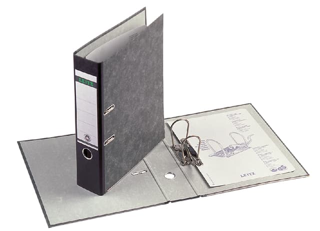 Ordner Leitz 1082 180° 80mm karton folio zwart 2