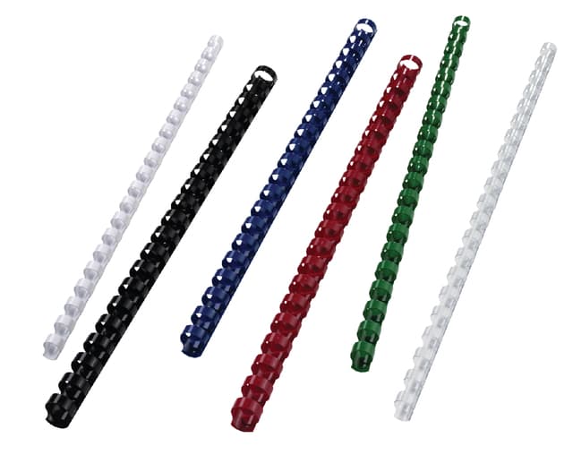 Bindrug GBC 6mm 21-rings A4 wit 100 stuks 5