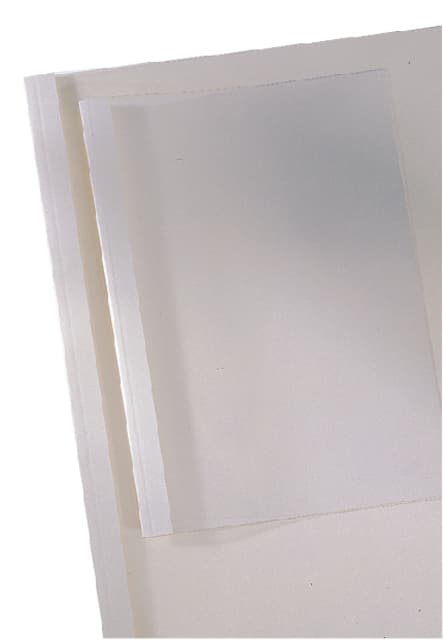Thermische omslag GBC A4 4mm transparant/wit 100 stuks 3