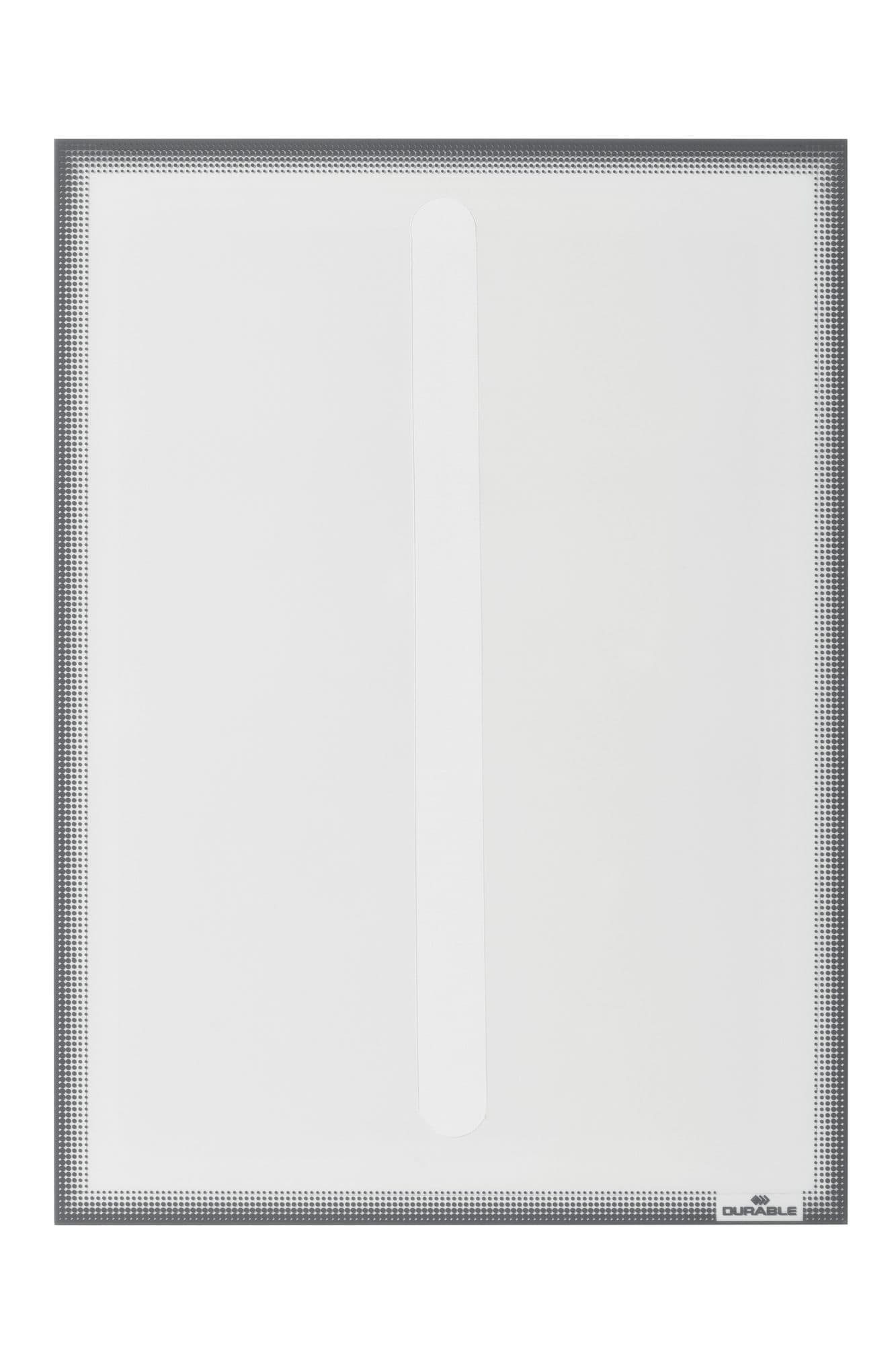 Infohoes Durable 501457 statisch A4 antraciet 5 stuks