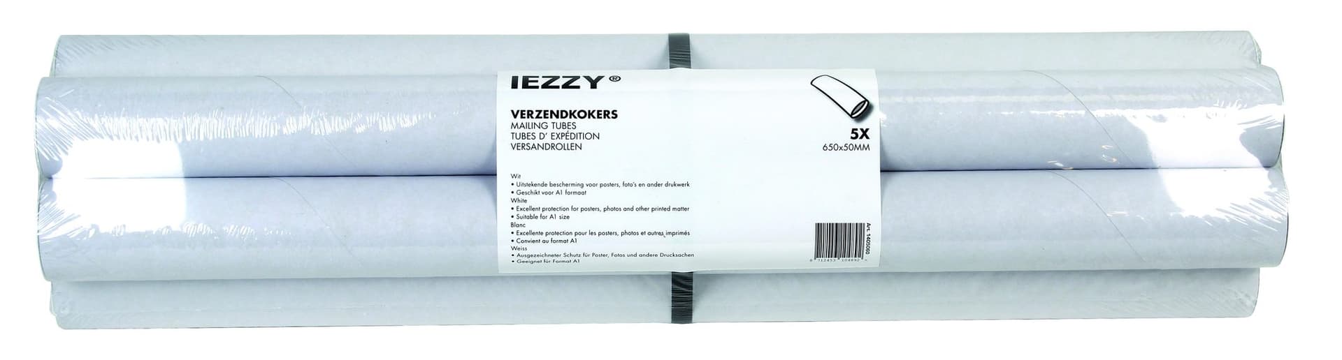 Verzendkoker IEZZY A1 650x50mm incl. doppen 5 stuks
