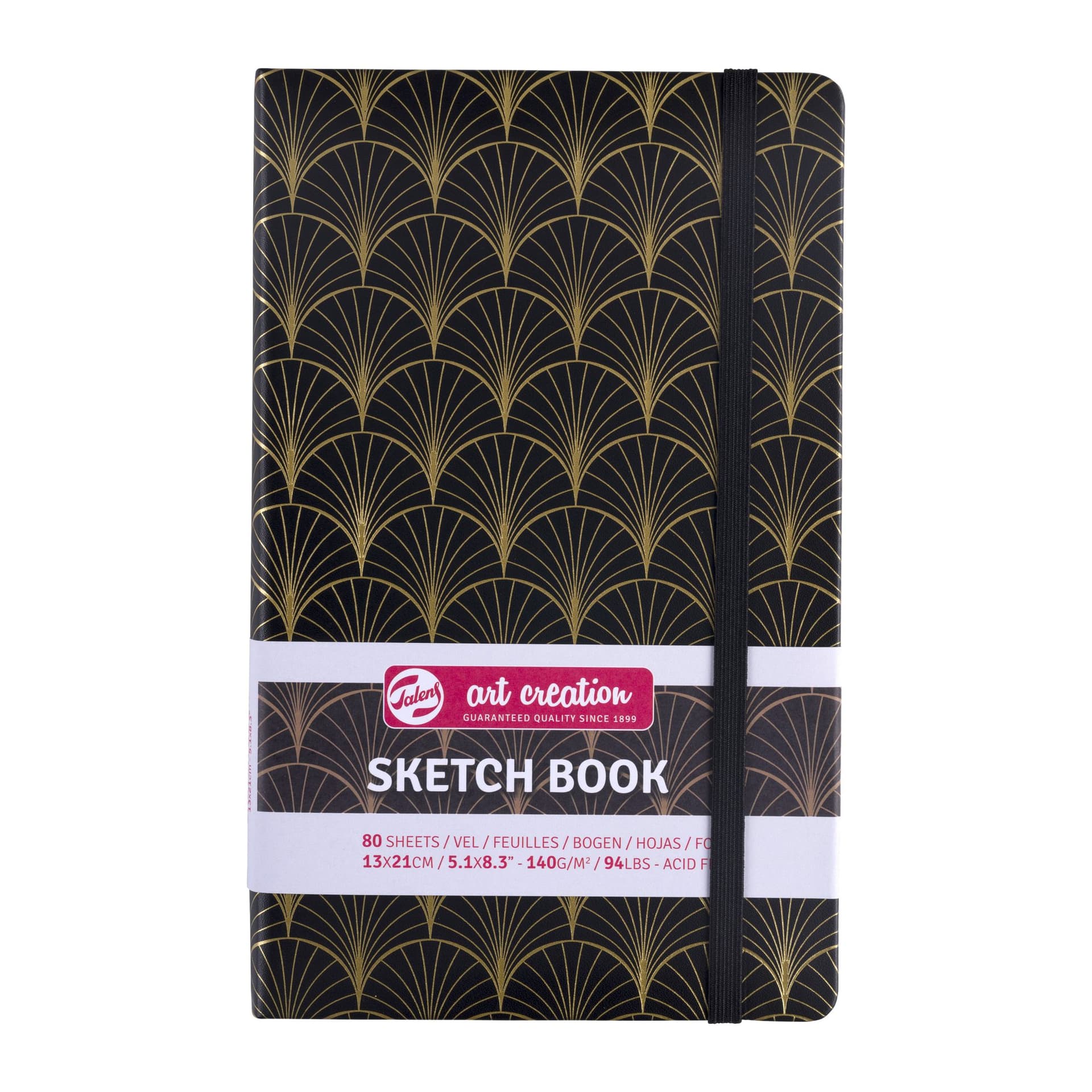 Schetsboek Talens Art Creation 80 vel 140gr 130x210mm art deco