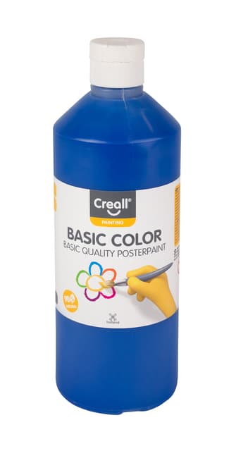 Plakkaatverf Creall basic donkerblauw 500ml