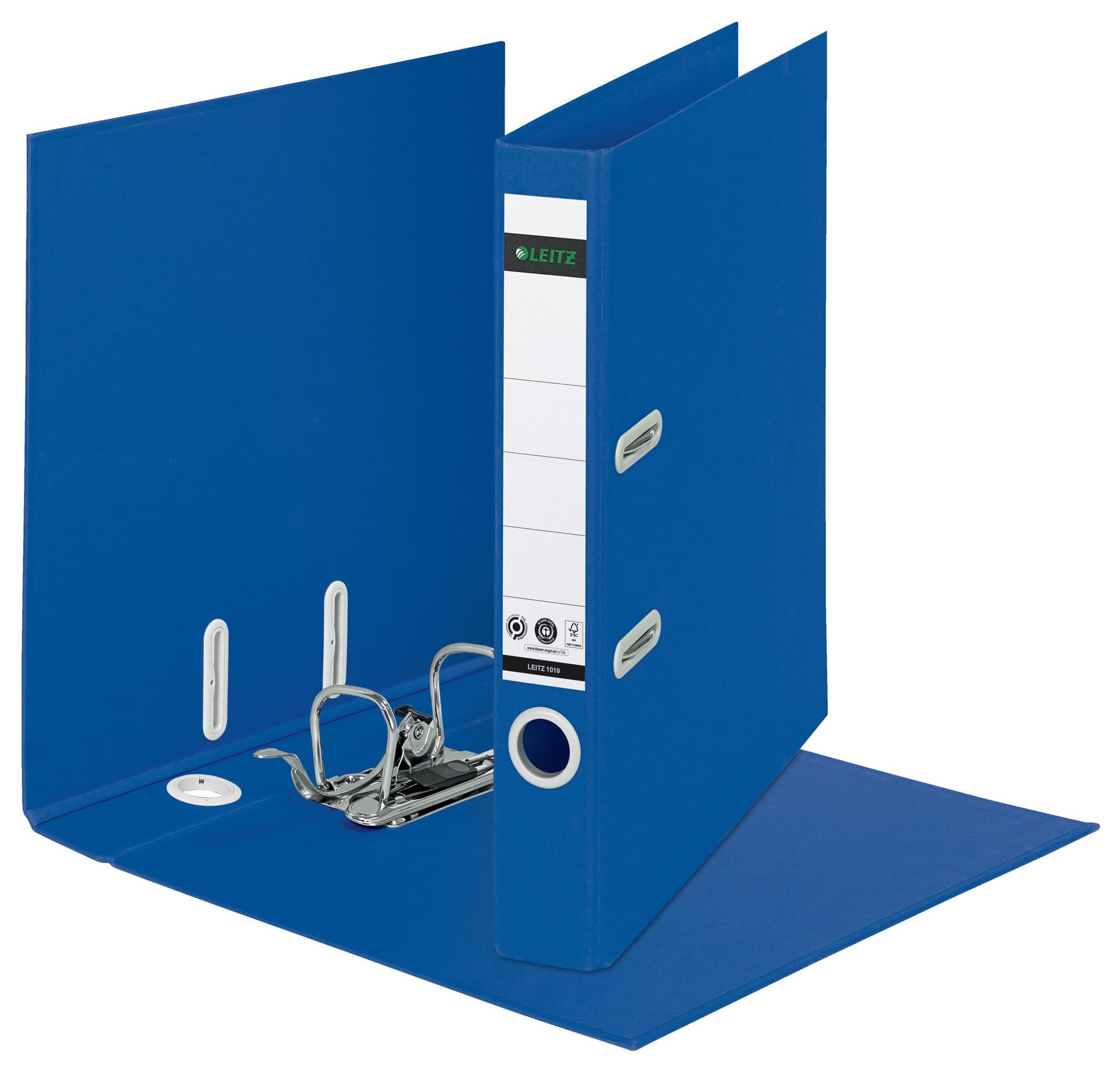 Ordner Leitz Recycle 180° 50mm karton A4 blauw