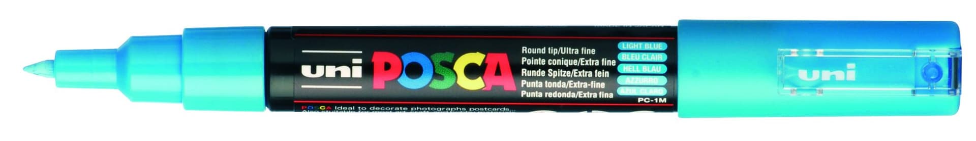 Paintmarker Uni POSCA PC1MC extra fijn lichtblauw