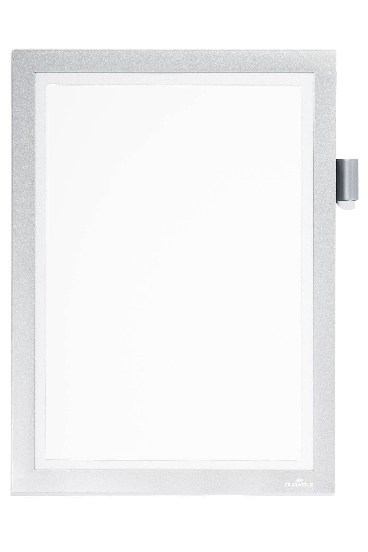 Duraframe Durable 498923 Note A4 magnetisch zilver