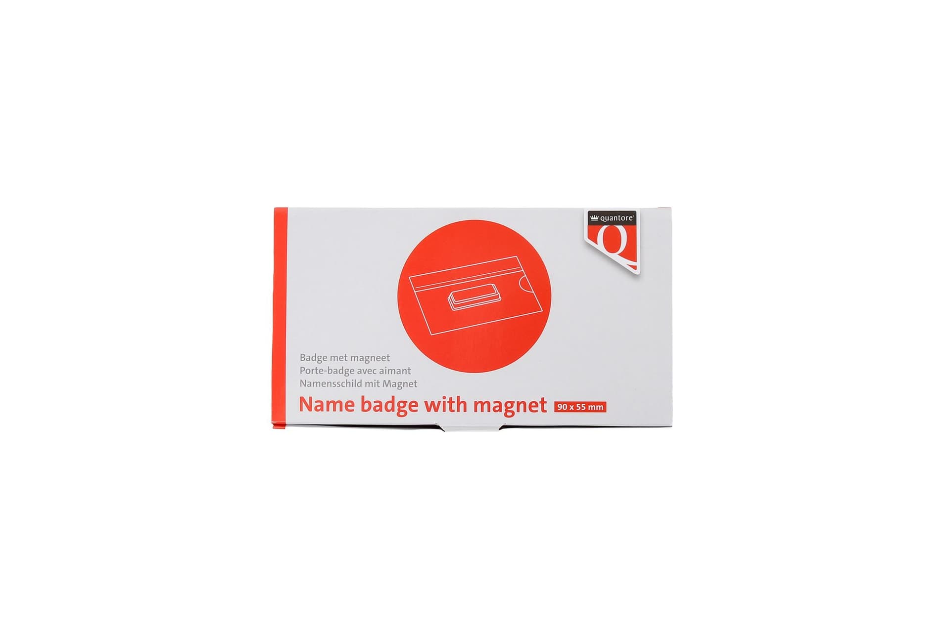 Badge Quantore magnetisch 55x90mm