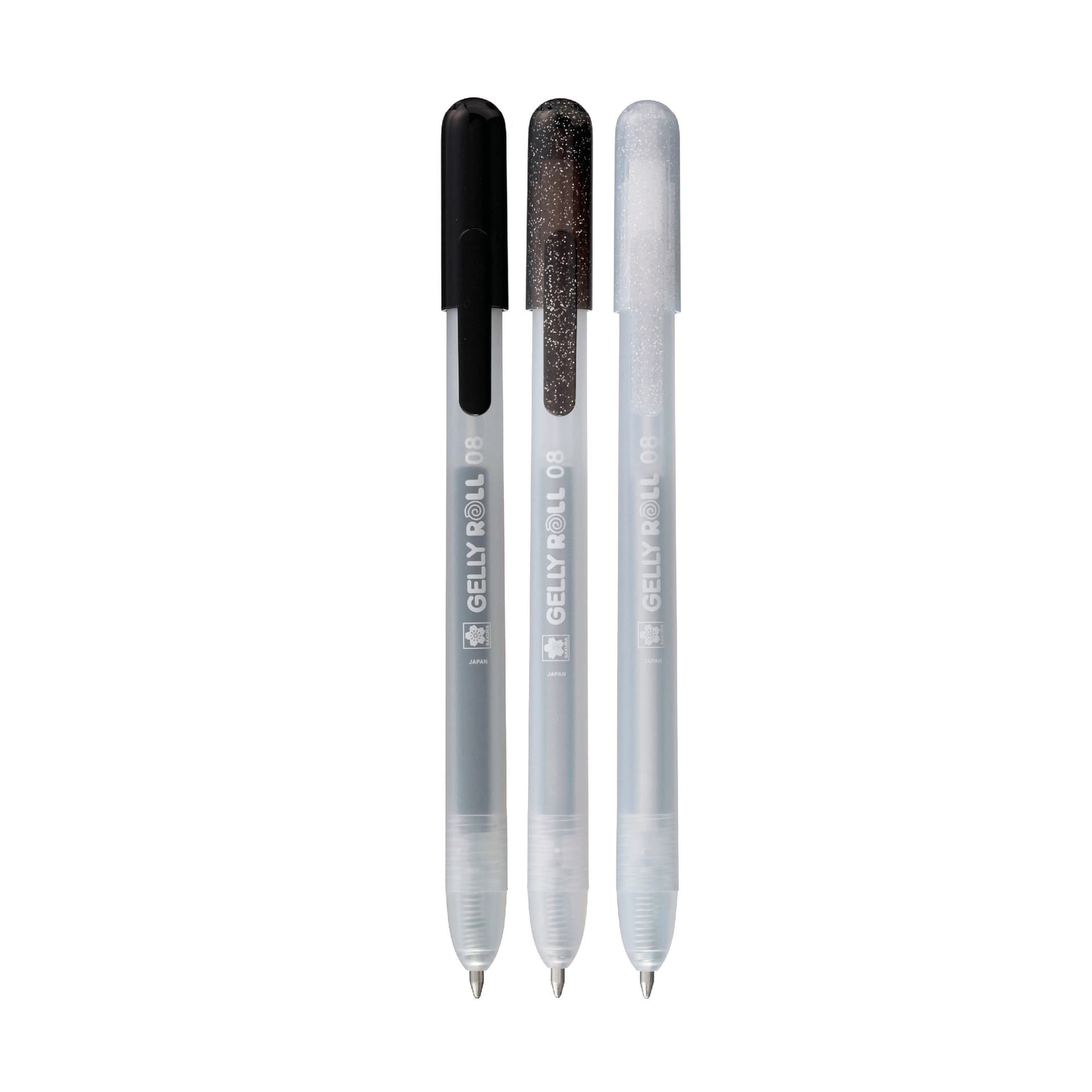 Gelschrijver Sakura Gelly Roll Special 08 klikfunctie set à 3 zilver