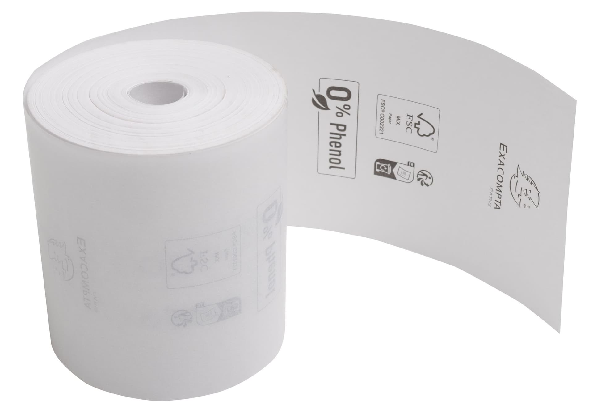 Telrol Exacompta 80mmx76m kern Ø12mm thermisch fenolvrij