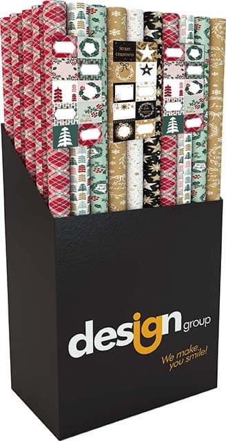 Inpakpapier Kerst 200x70cm set à 3 rol+stickervel