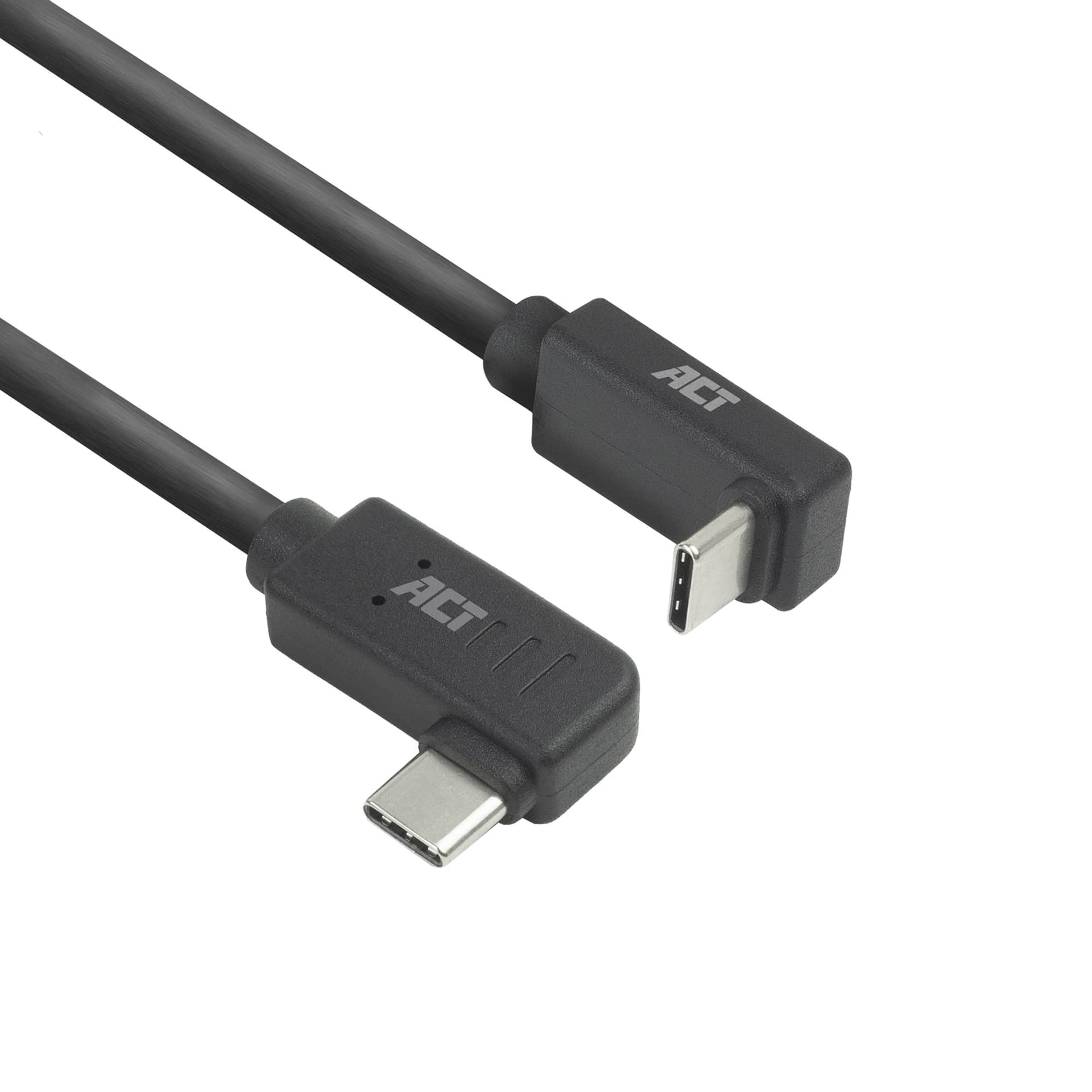 Kabel ACT USB-C hoek links/rechts USB-C hoek boven/beneden 10Gbps 1m