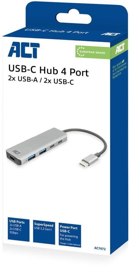 Hub ACT 3.0 USB-C 2x USB-A, 2x USB-C