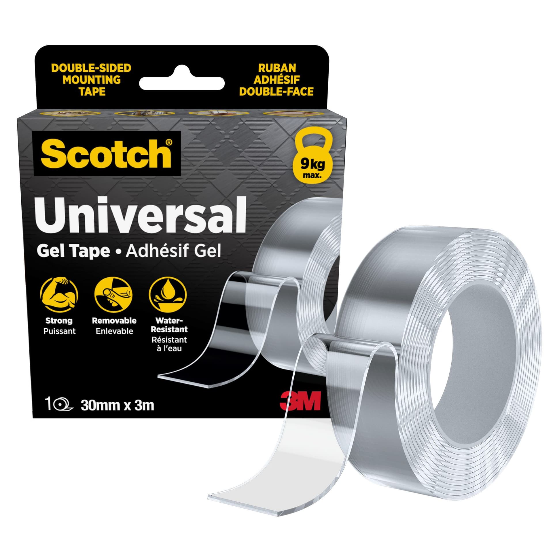 Montagetape Scotch universele dubbelzijdig geltape 3mx30mm transparant