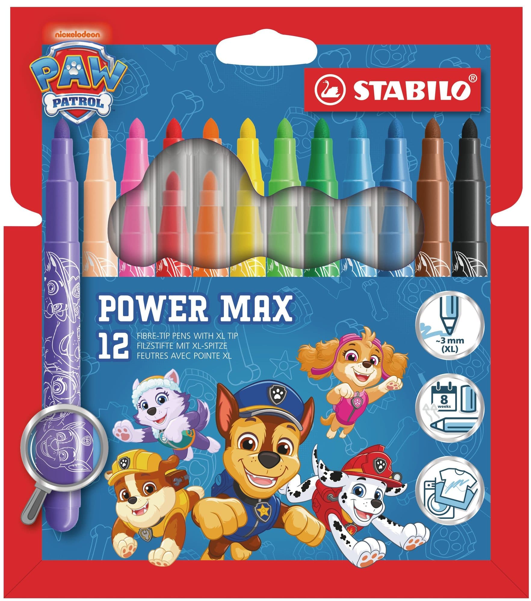Viltstift STABILO power max PAW Patrol 12st
