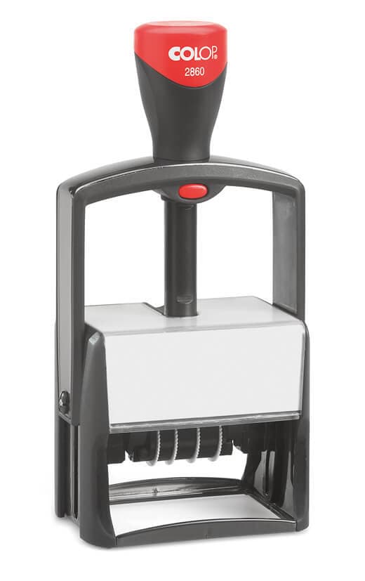 Woord-datumstempel Colop Heavy Duty 2860 Classic Line personaliseerbaar