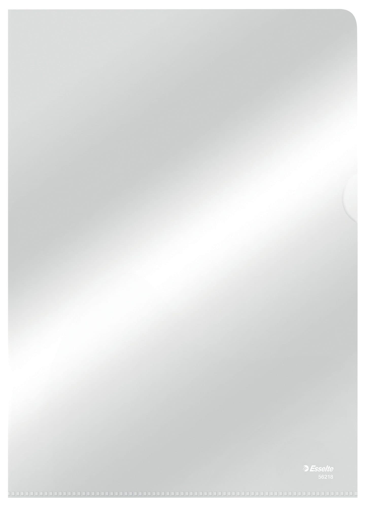 Insteekmap L-model Esselte standaard copy safe 0.11mm PP A4 glashelder 100 stuks