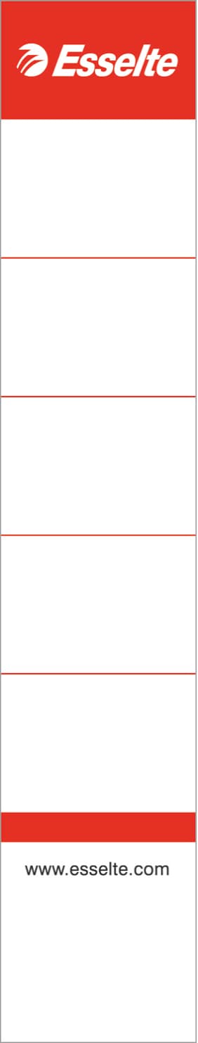Rugetiket Esselte smal 30x158mm wit 100 stuks