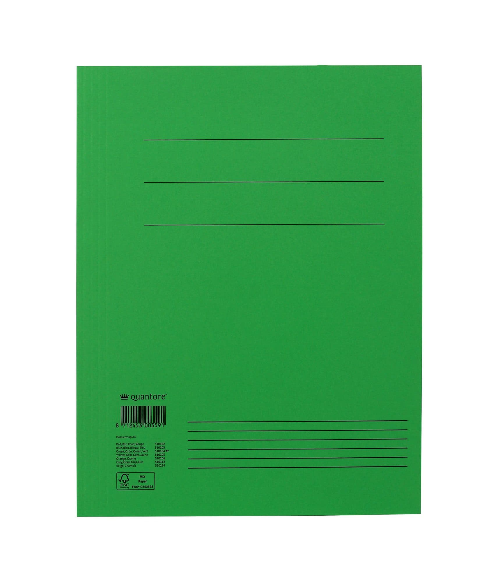 Dossiermap Quantore A4 320gr groen