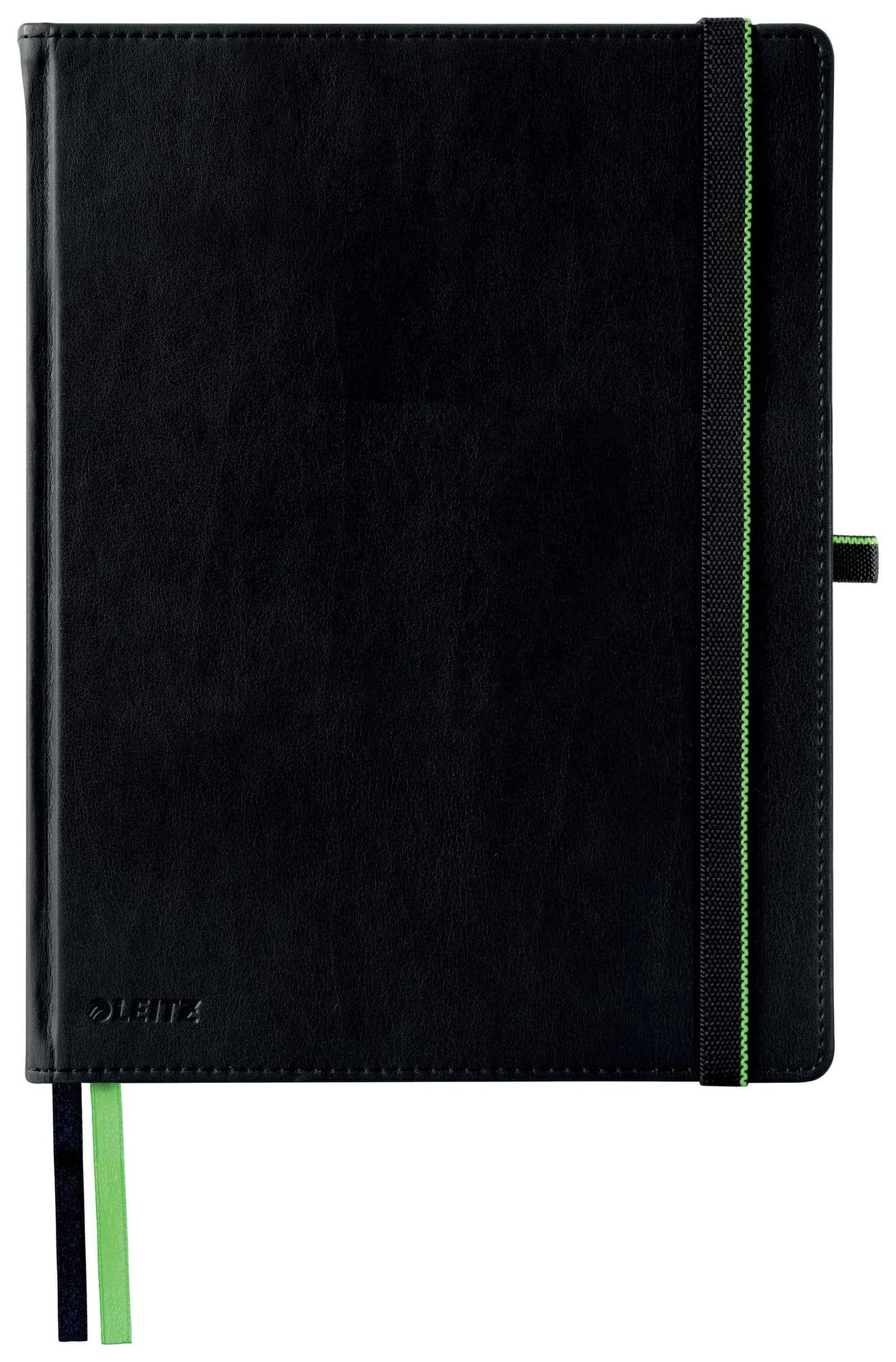 Notitieboek Leitz Complete 187x242mm lijn 160 pagina's 100gr zwart
