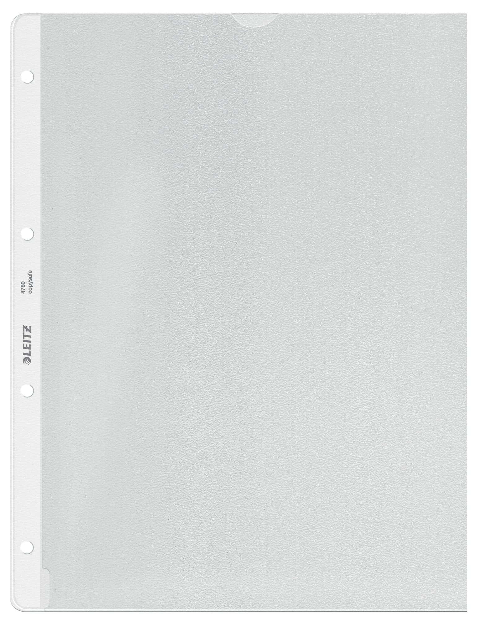Showtas Leitz Premium met uitsnede copy safe 0.13mm PP A4 transparant 100 stuks