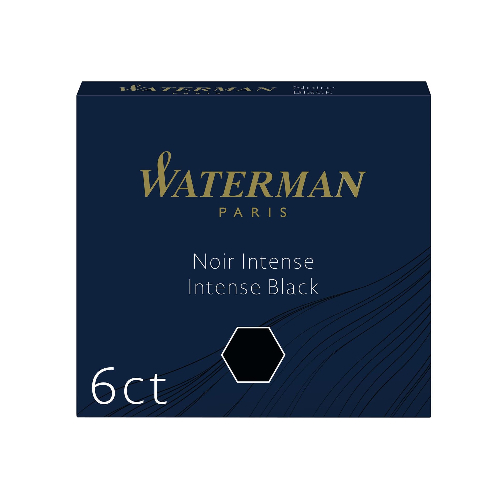 Inktpatroon Waterman internationaal zwart pak à 6 stuks