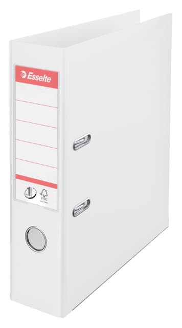 Ordner Esselte No.1 Power VIVIDA 75mm 30% gerecycled PP folie wit