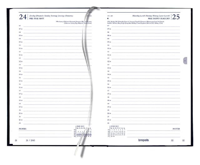 Kantooragenda 2027 Quantore kort 1dag/1pagina zwart