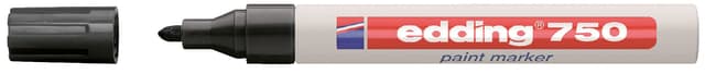 Paintmarker edding 750 op oliebasis 2-4mm zwart