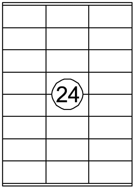 Etiket Quantore 70x36mm 2400 stuks